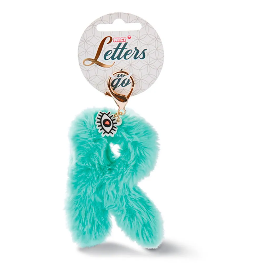 Nici Bag Pendant Plush Letter R Symbol Key Ring 1 Nici Bag Pendant Plush Letter R Symbol Key Ring