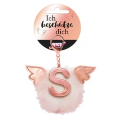 Nici Bag Pendant Plush Pompom Letter S Key Ring