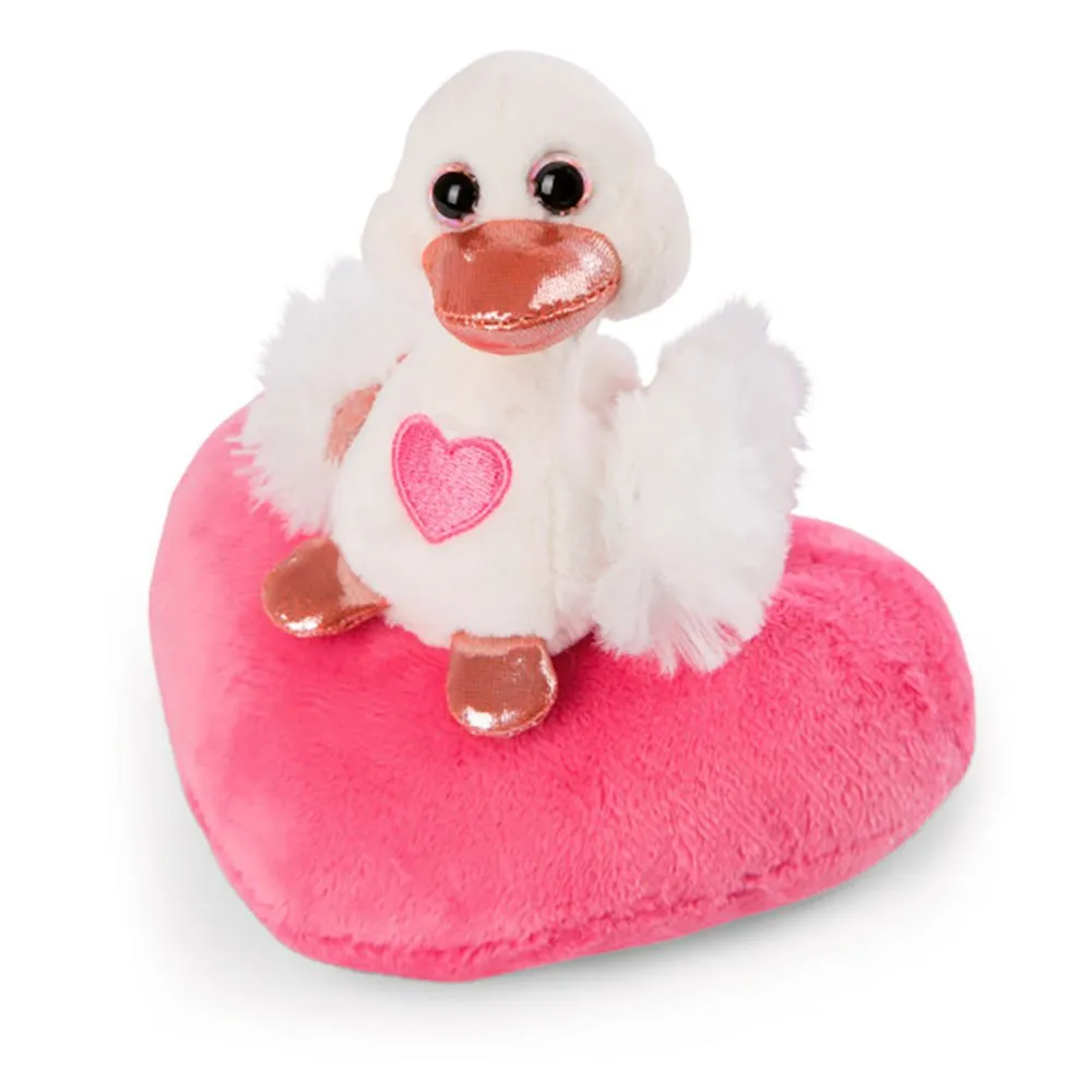 Nici Love Swan White 10 Cm On Heart Teddy 1 Nici Love Swan White 10 Cm On Heart Teddy