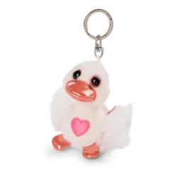 Nici Love Swan White 8 Cm Bb Green Key Ring