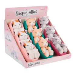 Nici Sleeping Kitties Cat 12 Cm 3 Colors 3 Pcs Teddy