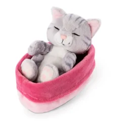 Nici Sleeping Kitties Cat 12 Cm Grey Teddy