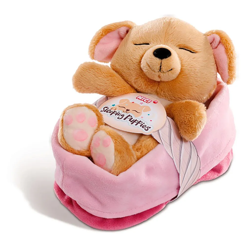 Nici Sleeping Puppies Dog 16 Cm Caramel Teddy 1 Nici Sleeping Puppies Dog 16 Cm Caramel Teddy